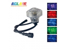 2.1-5W Programmable RGB - AC24V 16LEDS Color Change RGB Cabochon LED Lights For Funfairs Carnival Amusement Rides